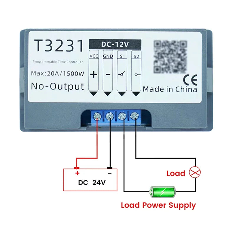 T3231 Cyclic Timing Delay Relay DC 12V 24V AC 110-220V Module Timing Relay Module Qme