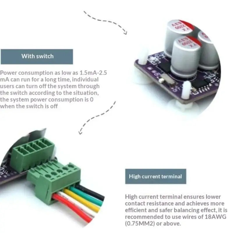 6A Active BMS Equalizer 3S–17S LiFePO4 Lithium Battery Battery BMS Equalizer Qme