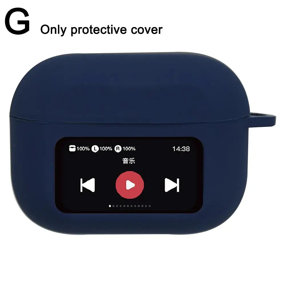 Silicone AirPods A9 Pro Case – Shockproof Anti-Slip Full Cover Earbuds Protective Case Qme G