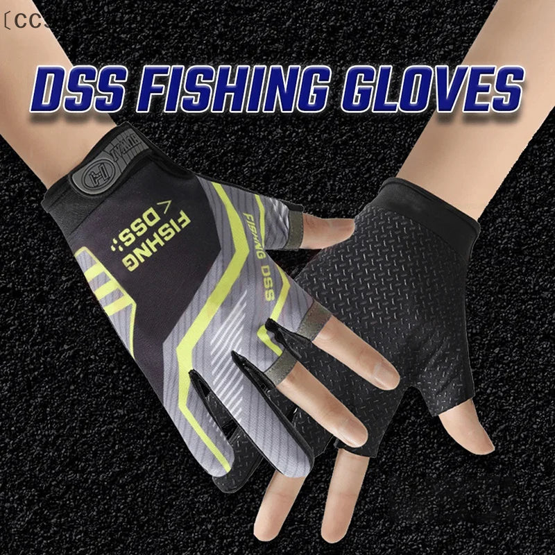 3-Finger Exposed Fishing Gloves – Breathable Anti-Slip UV Protection Fishing Gloves Qst