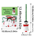 Christmas Tree Snowman Button Pendant Ornament Craft Toy Christmas Ornament Craft Qme China Mainland White
