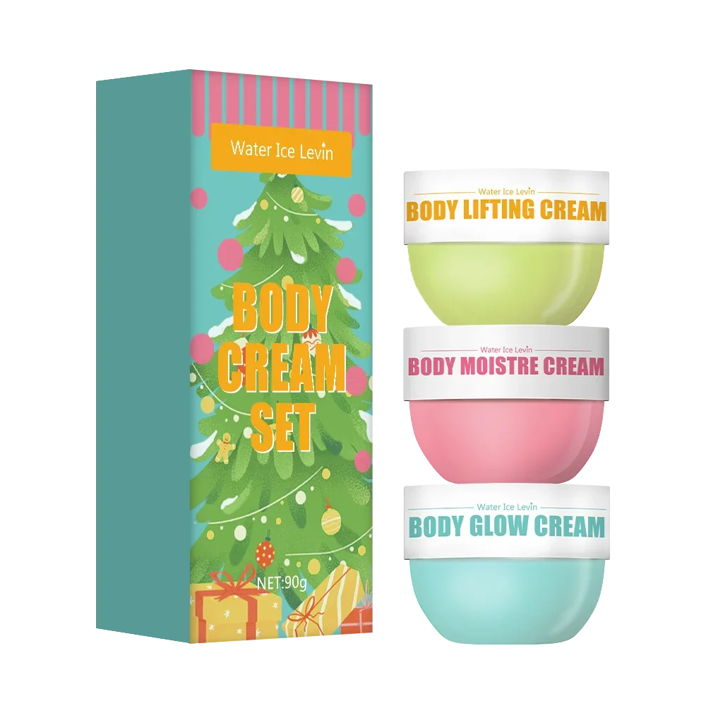 3-Piece Body Glow Firming & Lifting Moisturizer Cream Set Body Moisturizer Set Qme 3 cans 1 box