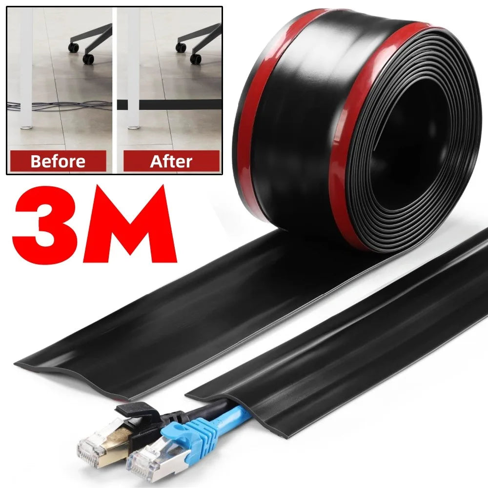 3M Self-Adhesive PVC Floor Cable Protector | 6 Colors Floor Cable Protector Qme