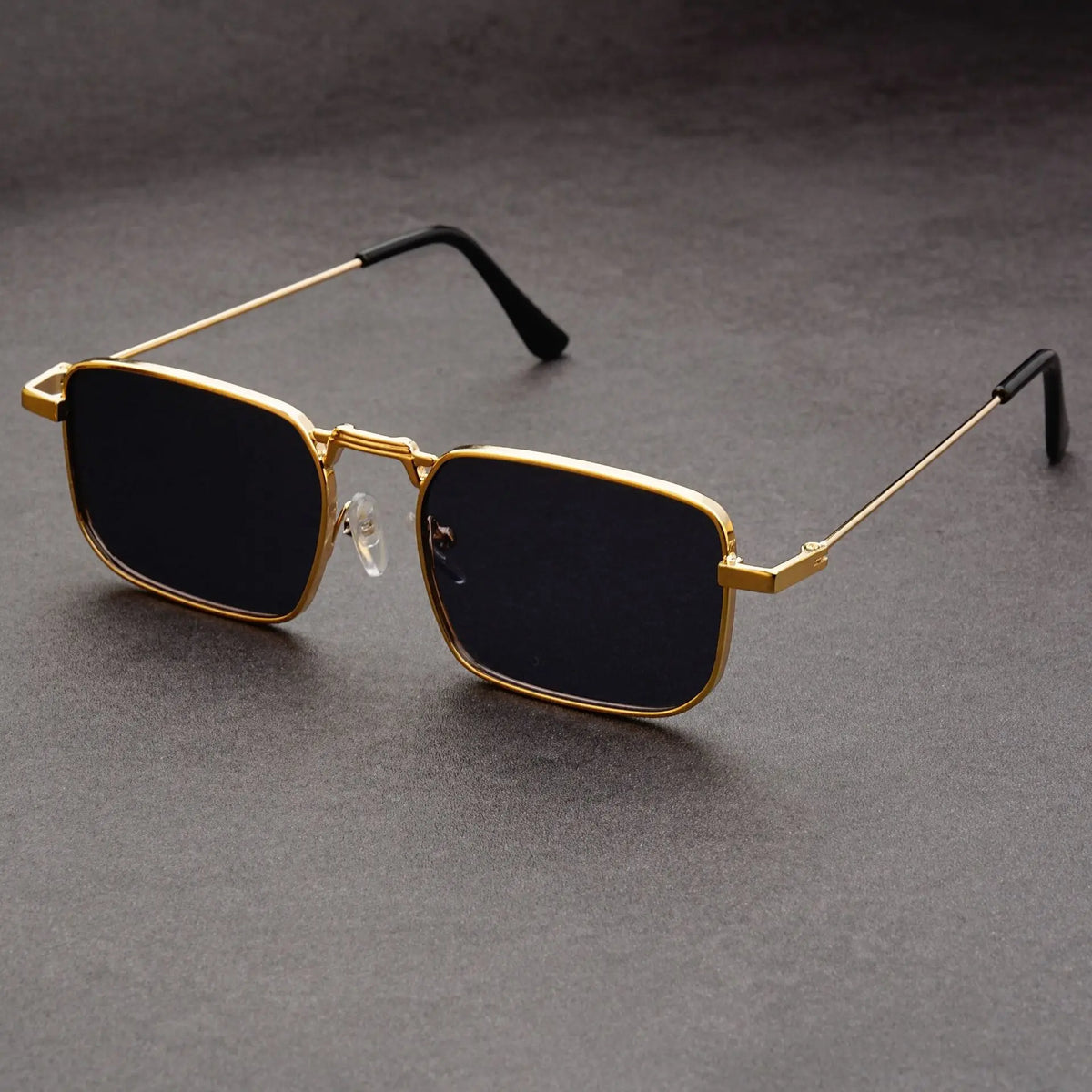 Vintage Rectangle Sunglasses Men Women – 9 Lens Colors | Qme Rectangle Sunglasses Qme JC