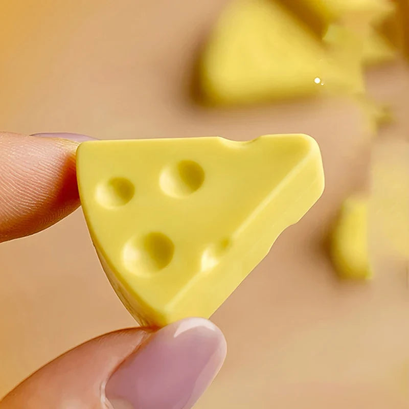 Simulation Cheese Eraser – Soft Novelty TPR Eraser for Kids Novelty Eraser Qme