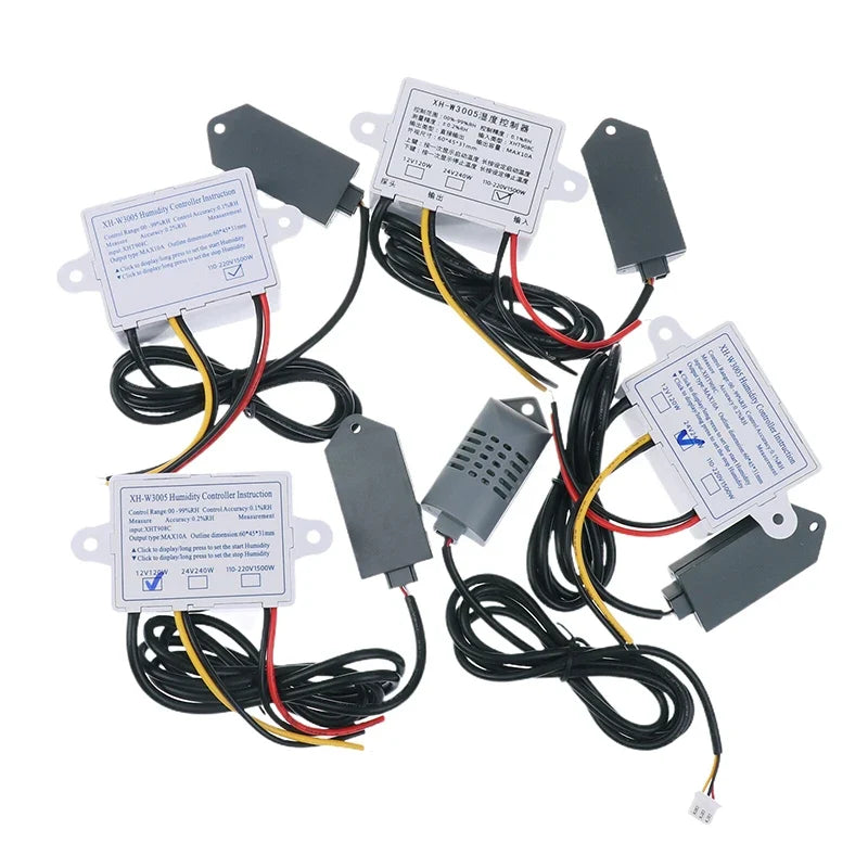 Digital Humidity Controller Humidistat Hygrometer 12V 24V 220V Humidity Controller Qme