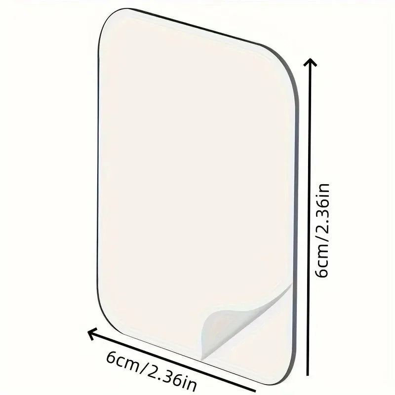 Strong Double-Sided Nano Adhesive Tape – Clear Square Wall Pads Nano Adhesive Tape Qme