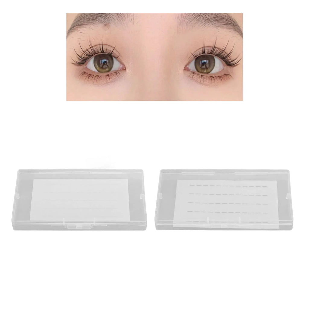 Self-Adhesive Eyelash Strips Sweatproof Slim 5-Segment 60 Pcs False Lash Strips Qme