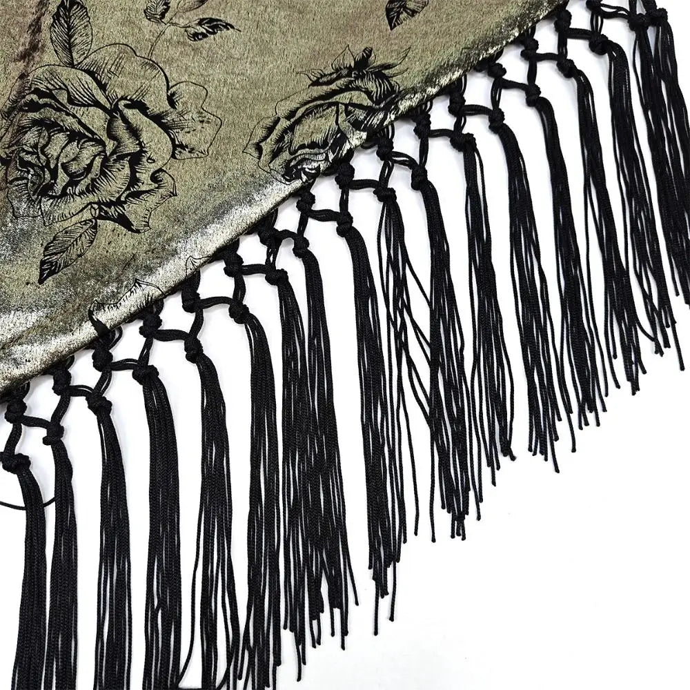 Triangular Tassel Waist Belt Butt Curtain | Boho Ethnic Style Waist Belt Accessory Qme