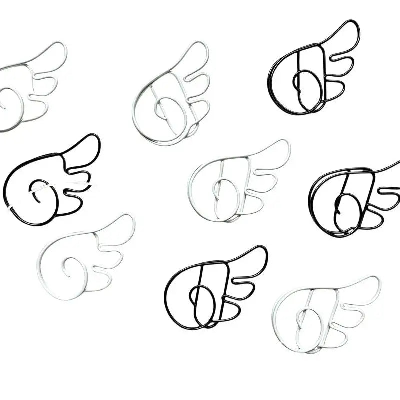 Angel Wing Decorative Metal Paper Clips – School & Office Decorative Paper Clips Qme