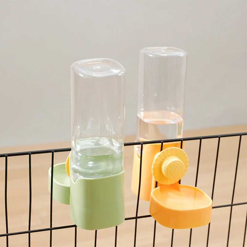 Automatic Pet Feeder & Water Bottle – Cage Hanging Dispenser Automatic Pet Feeder Qst