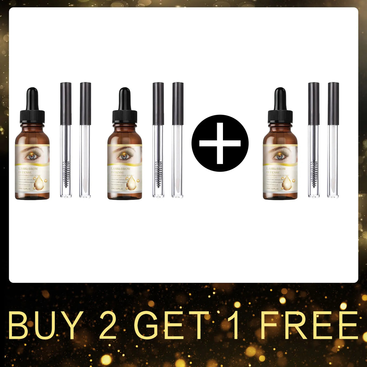 EELHOE Eyelash Growth Serum – Longer Thicker Lashes 20ml Eyelash Growth Serum Qst 3pcs