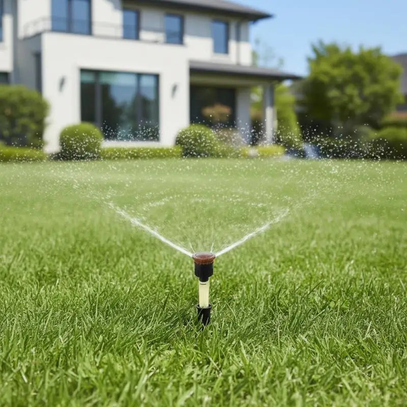 Adjustable Garden Sprinkler Nozzle 90–360° | 5.5–8m Coverage Garden Sprinkler Nozzle Qst