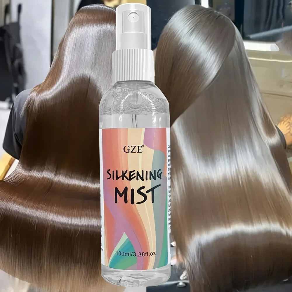 GZE Silk Therapy Hair Silkening Spray – Thermal Shield Hair Silkening Spray Qme