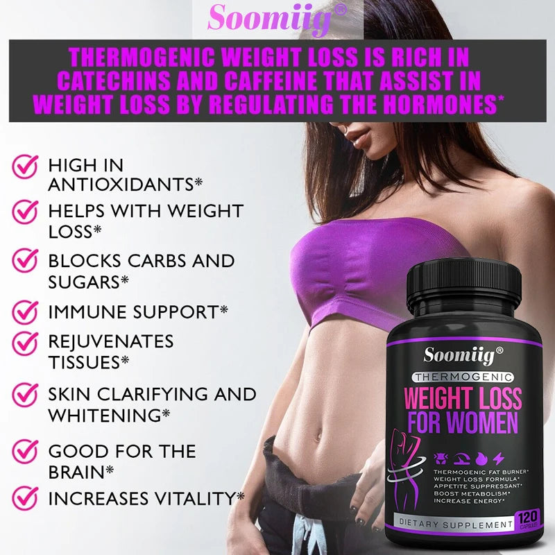 ZENVITALIZE Women's Thermogenic Metabolism Support Capsules Wellness Supplement Qst