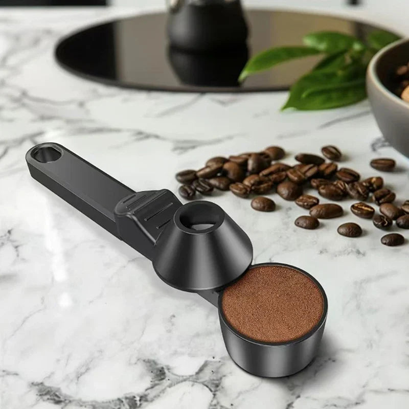 Coffee Scoop with Funnel for Reusable K-Cup – 2 Tbsp Coffee Scoop Funnel Qme