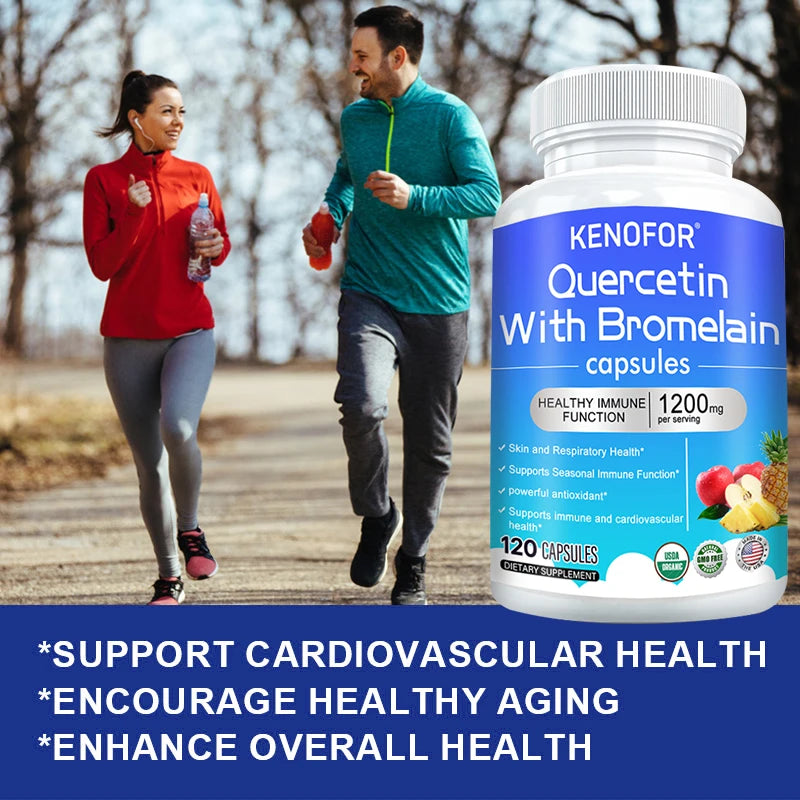 Quercetin Bromelain Complex 1200mg – Immune & Wellness Caps Wellness Supplement Qst