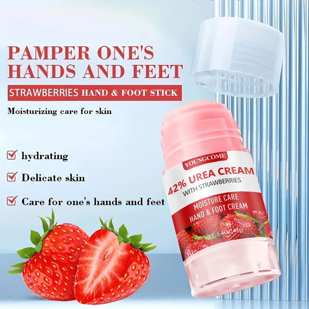 Urea Strawberry Hand & Foot Cream – Hydrating & Exfoliating Hand & Foot Cream Qst