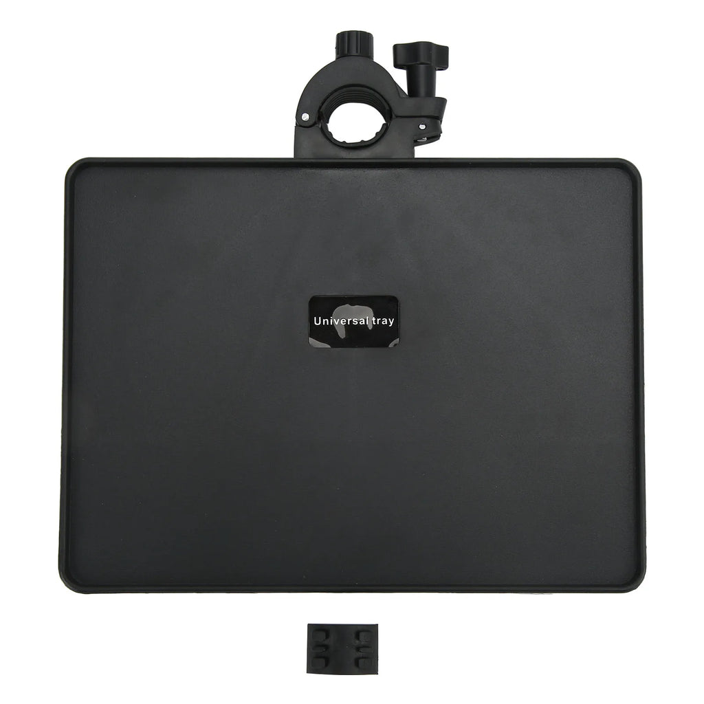 Adjustable ABS Sound Card Tray for Mic & Music Stands Microphone Stand Tray Qst black