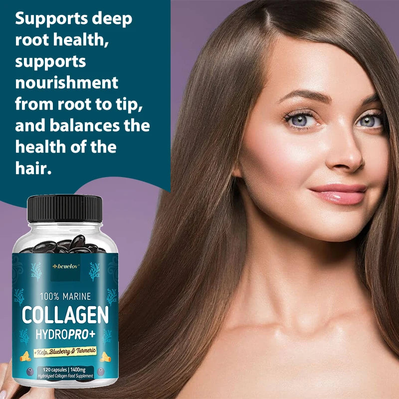 Marine Collagen Capsules – Skin, Hair & Nail Support Collagen Supplement Qst