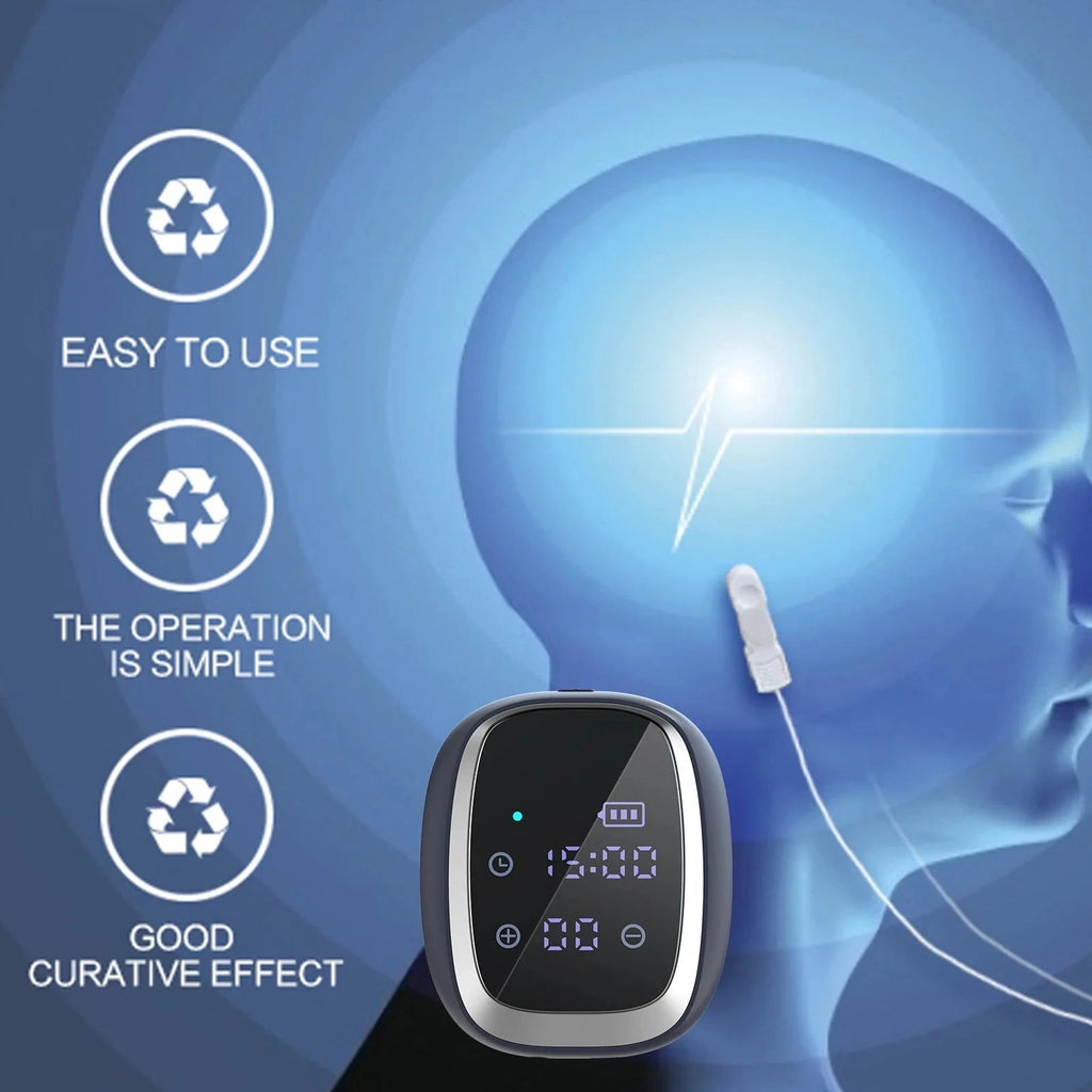 35-Level CES Microcurrent Sleep Aid Device – Portable EMS Relaxation Sleep Aid Device Qst