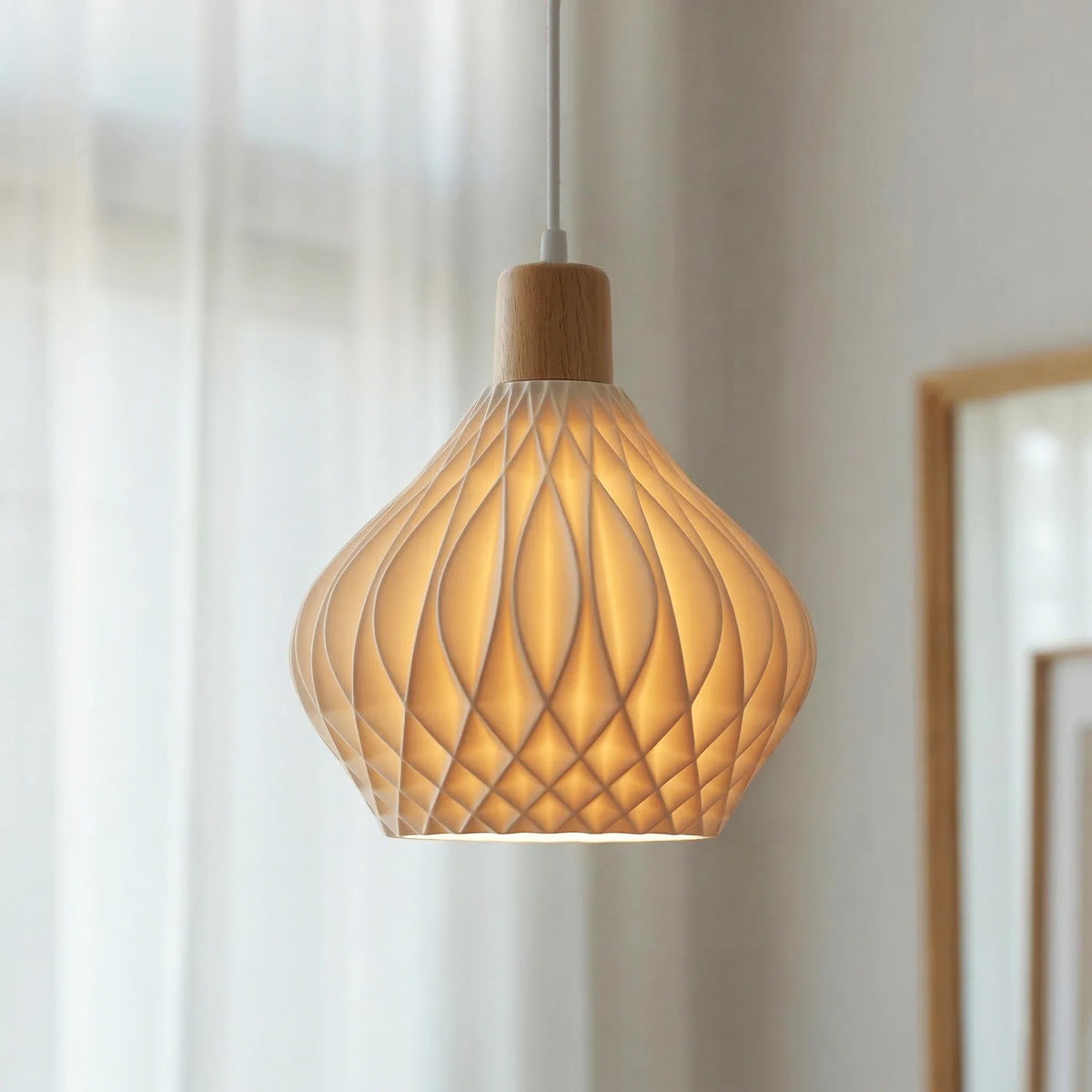 Bamboo Pendant Lamp – Handmade Rattan Chandelier Fixture Pendant Chandelier Qme