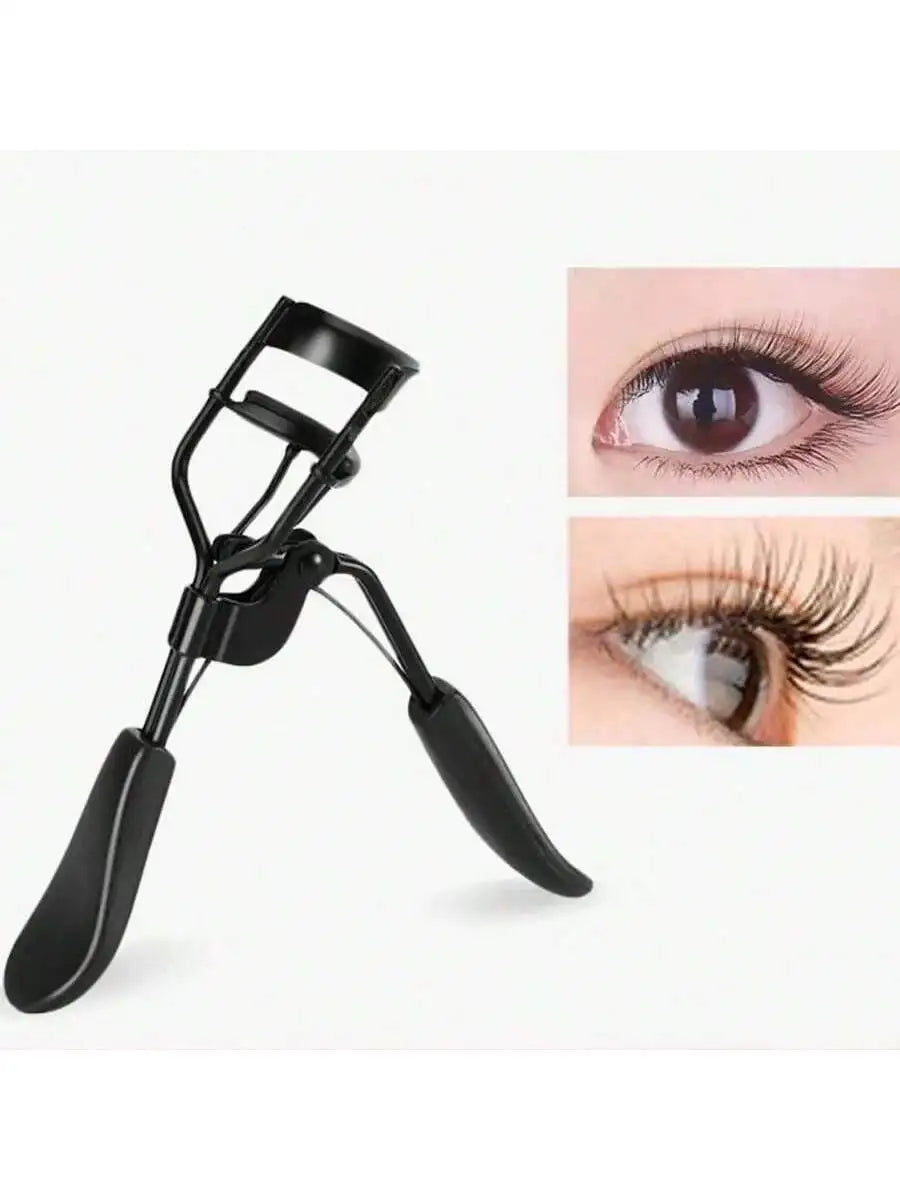 Silicone Eyelash Curler & Comb Makeup Tool – Stainless Steel Eyelash Curler Qme