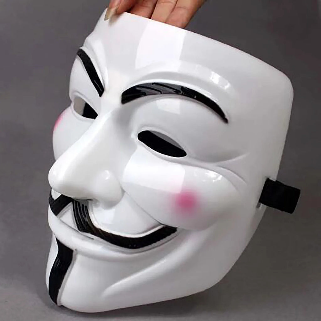 Anonymous Guy Cosplay Mask | Halloween & Christmas Party Cosplay Costume Mask Qme