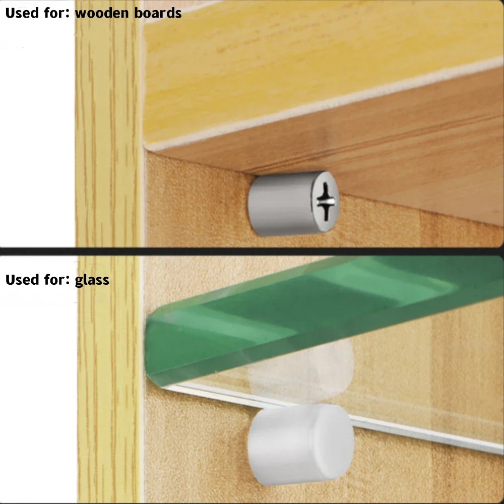 Aluminum Self-Tapping Shelf Pin Screws M2×8 Cabinet Glass Cabinet Shelf Screws Qme