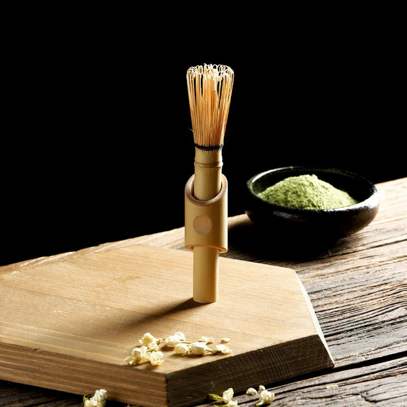 Bamboo Matcha Whisk Long Handle – Japanese Tea Ceremony Tool Matcha Tea Whisk Qst