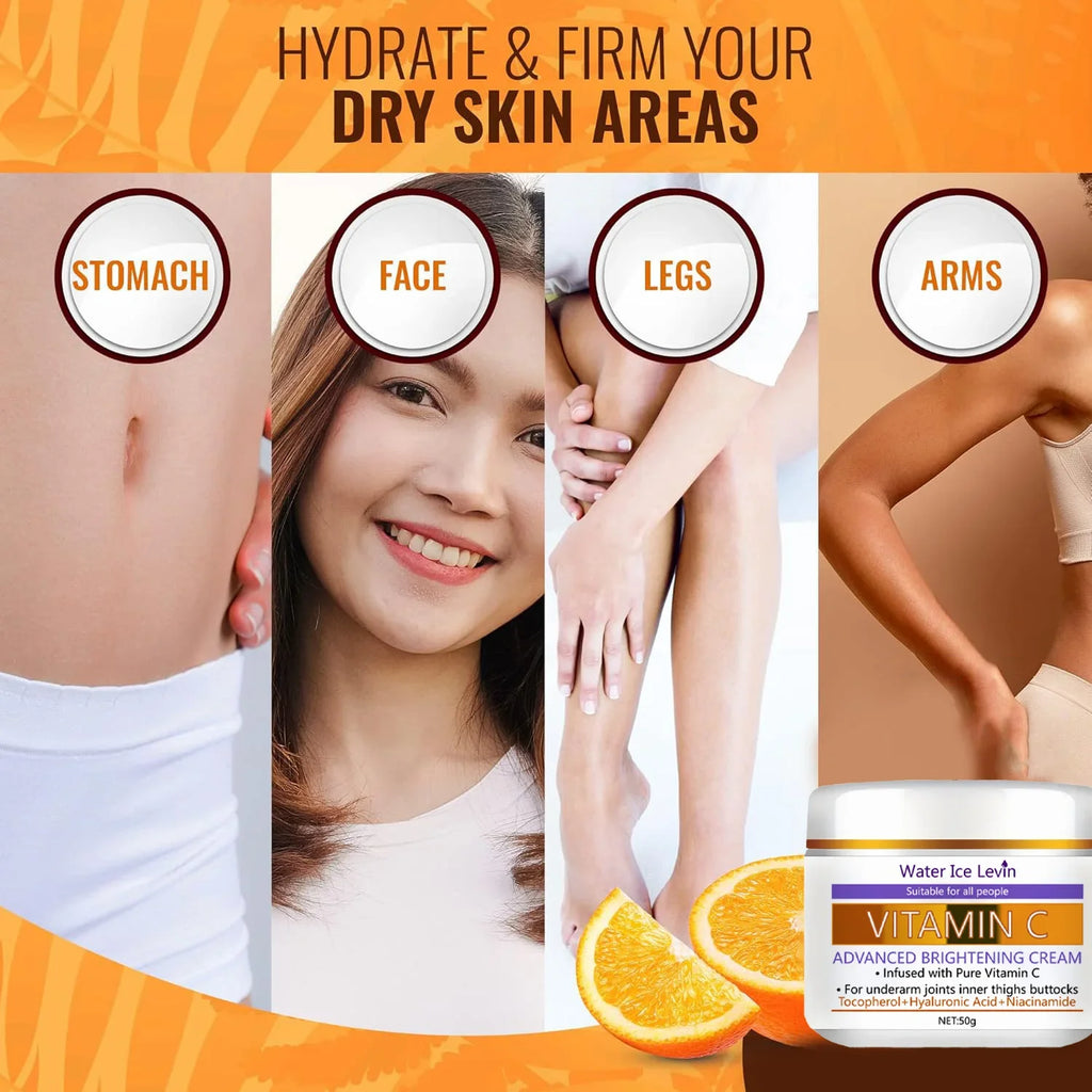 Vitamin C Brightening Cream – Underarms, Thighs & Knees Brightening Body Cream Qme