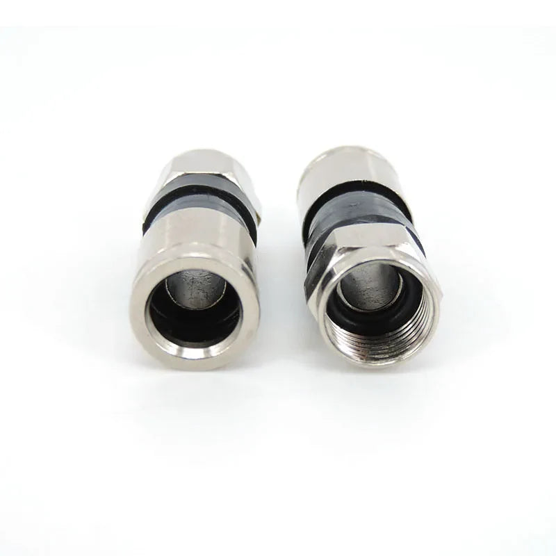 RG6 F-Type Compression Snap Seal Plug Connectors 30 Pack Coaxial Cable Connector Qme