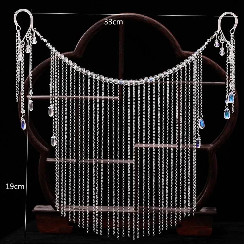 Women's Ancient Chain Alloy Hair Headpiece | Hanfu Accessory Hair Headpiece Qme