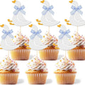 Silly Goose Birthday Cupcake Toppers – 12 Pcs Insert Cards Cupcake Toppers Qme Blue