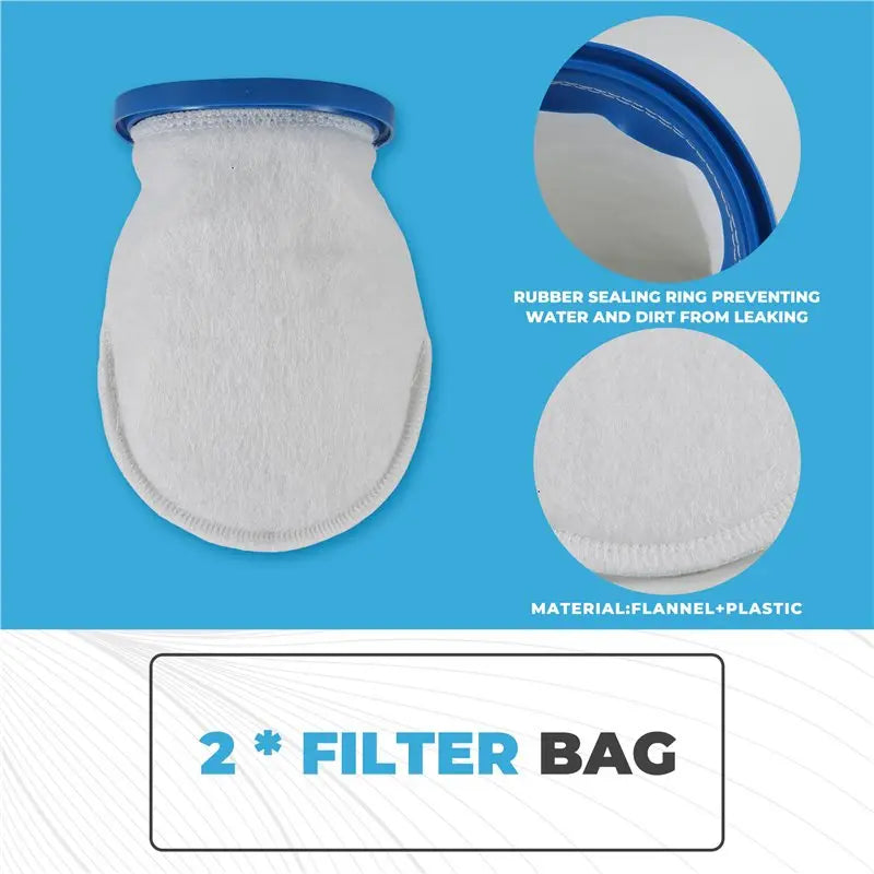 B15C Pool Vacuum Filter Bags 2-Pack – P30X022XF Compatible Pool Vacuum Filter Bags Qst
