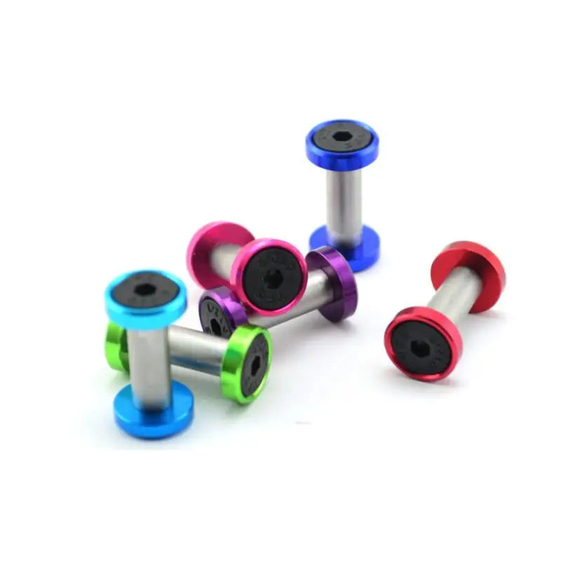 Stainless Steel Hexagon Knife Handle Screws M4 Plum Style – 2 Sets Knife Handle Screws Qst as picture 5MM-6-2pcs