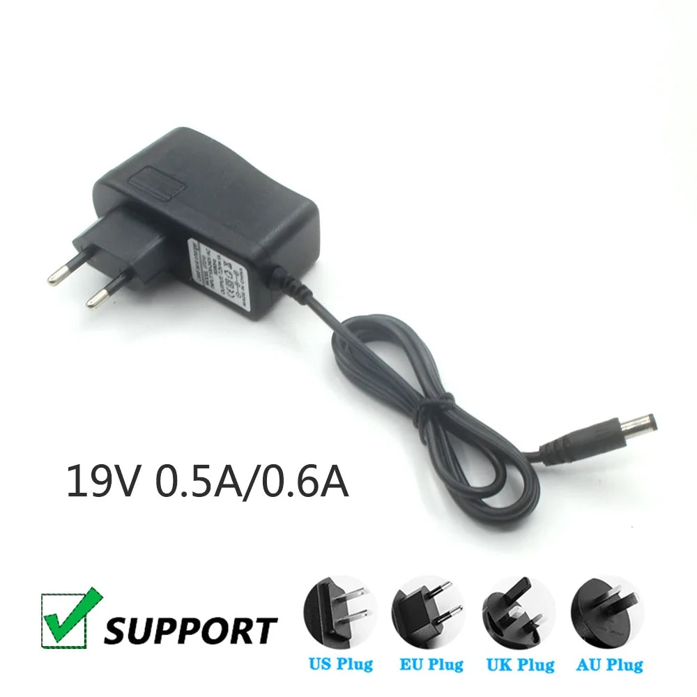 19V LCD Display Power Adapter DC 5.5x2.1mm | Multi-Output LCD Power Adapter Qme 0.5A 19V UK PLUG