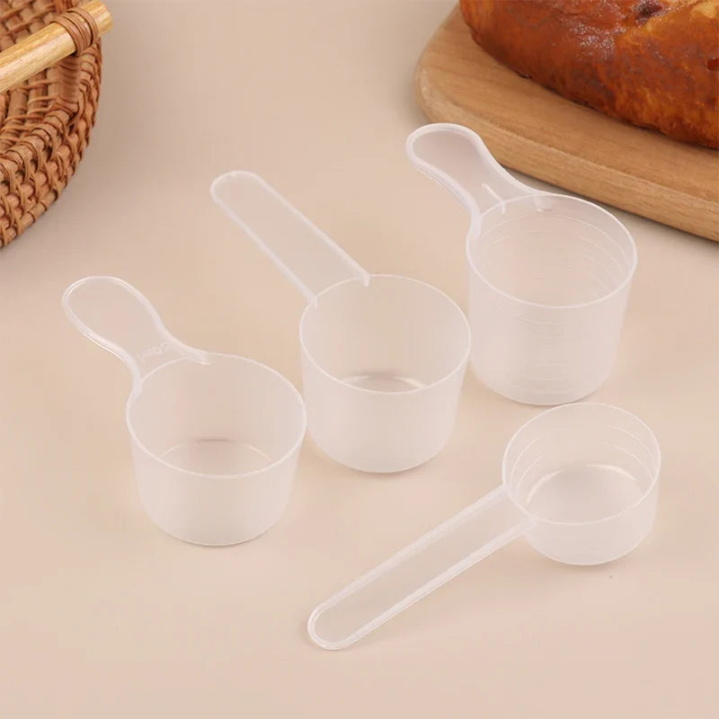 Transparent Graduated Plastic Measuring Spoons 15 25 30ml Set Measuring Spoon Set Qme