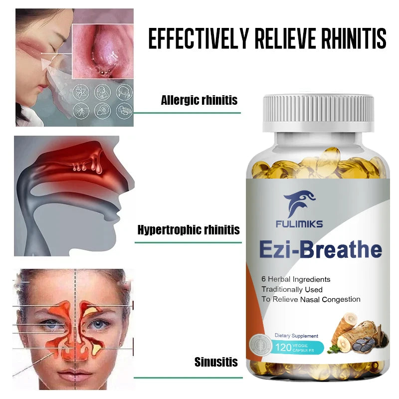 FULIMIKS Herbal Nasal & Breathing Support Capsules 120ct Herbal Supplement Qst