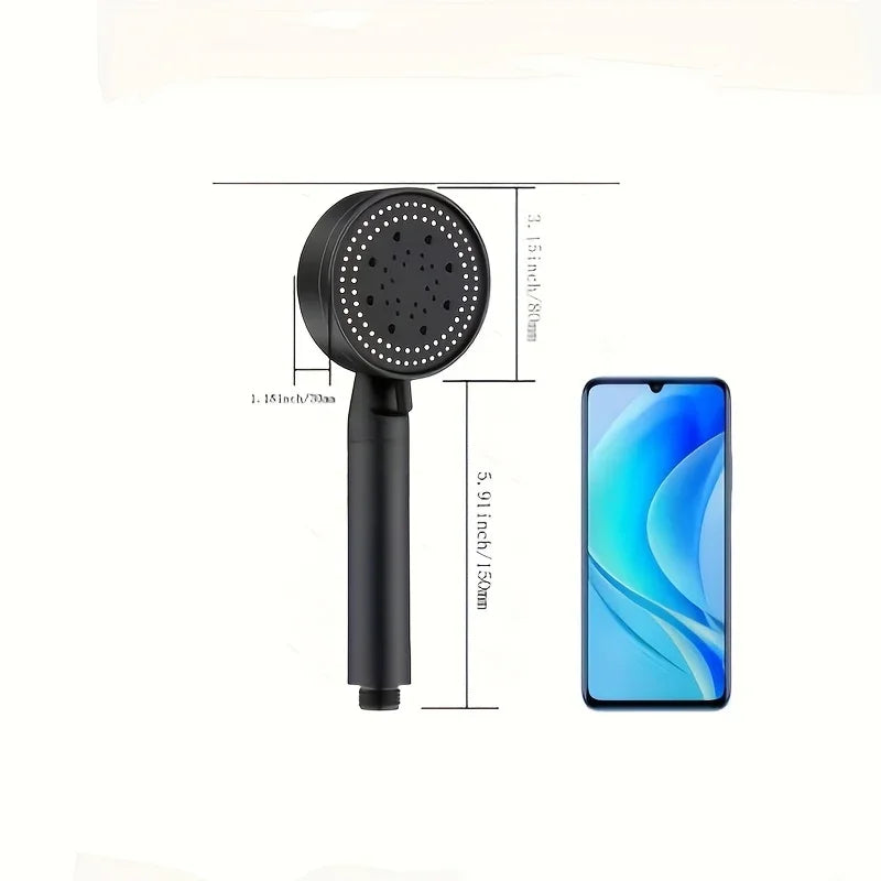 Five-Speed Pressure-Boosting Shower Head | 5 Spray Modes Shower Head Qme