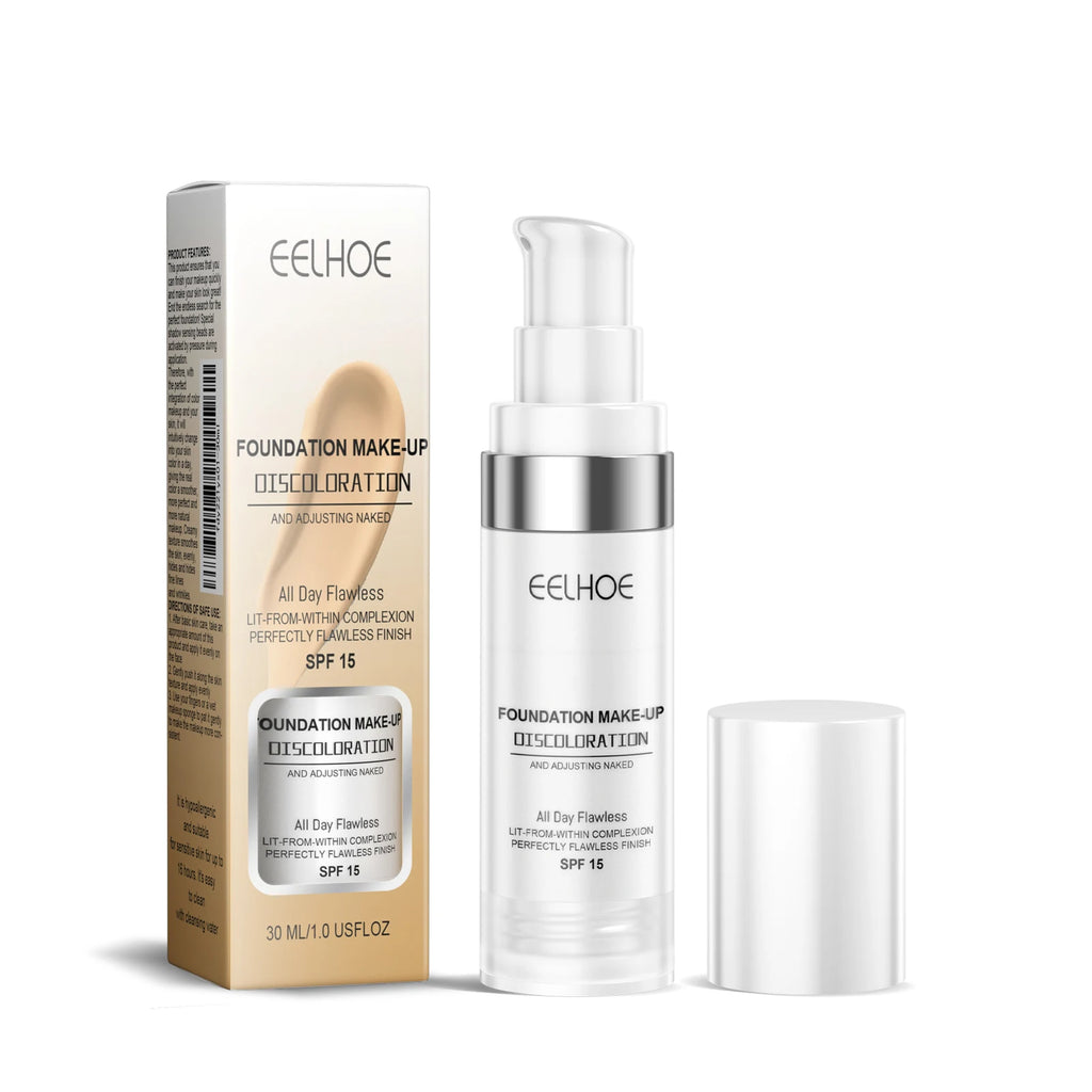 Color-Changing Concealer Foundation – Full Coverage Dewy Finish Concealer Foundation Qst 30ml