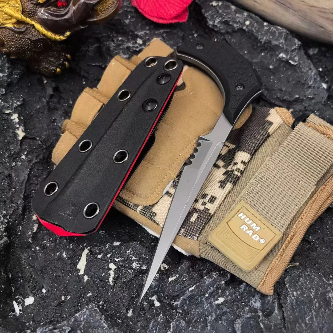 TRSKT Neck Knife 440C Blade G10 Handle + Kydex Sheath Fixed Blade Neck Knife Qst 7 China Mainland