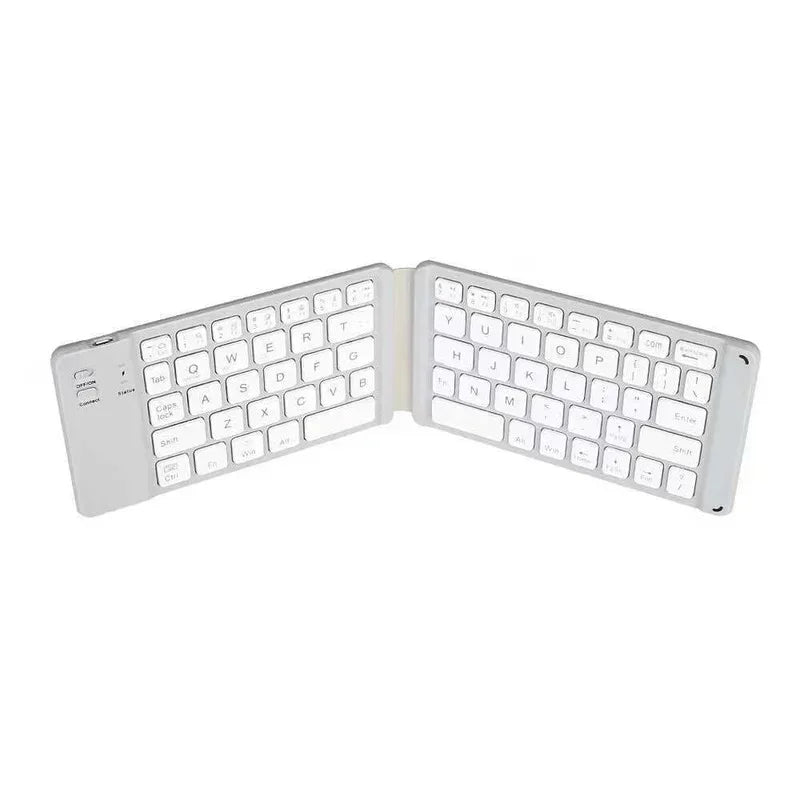 Wireless Folding Bluetooth Keyboard with Touchpad | iOS Android Folding Bluetooth Keyboard Qme