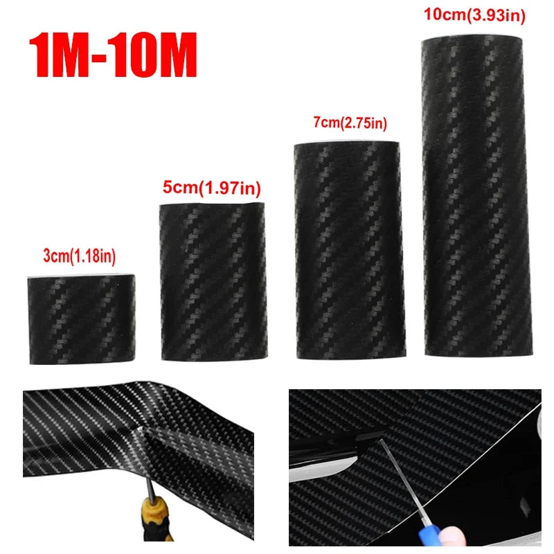 Carbon Fiber Car Door Edge Guard Tape & Sill Protector Car Door Edge Guard Qme