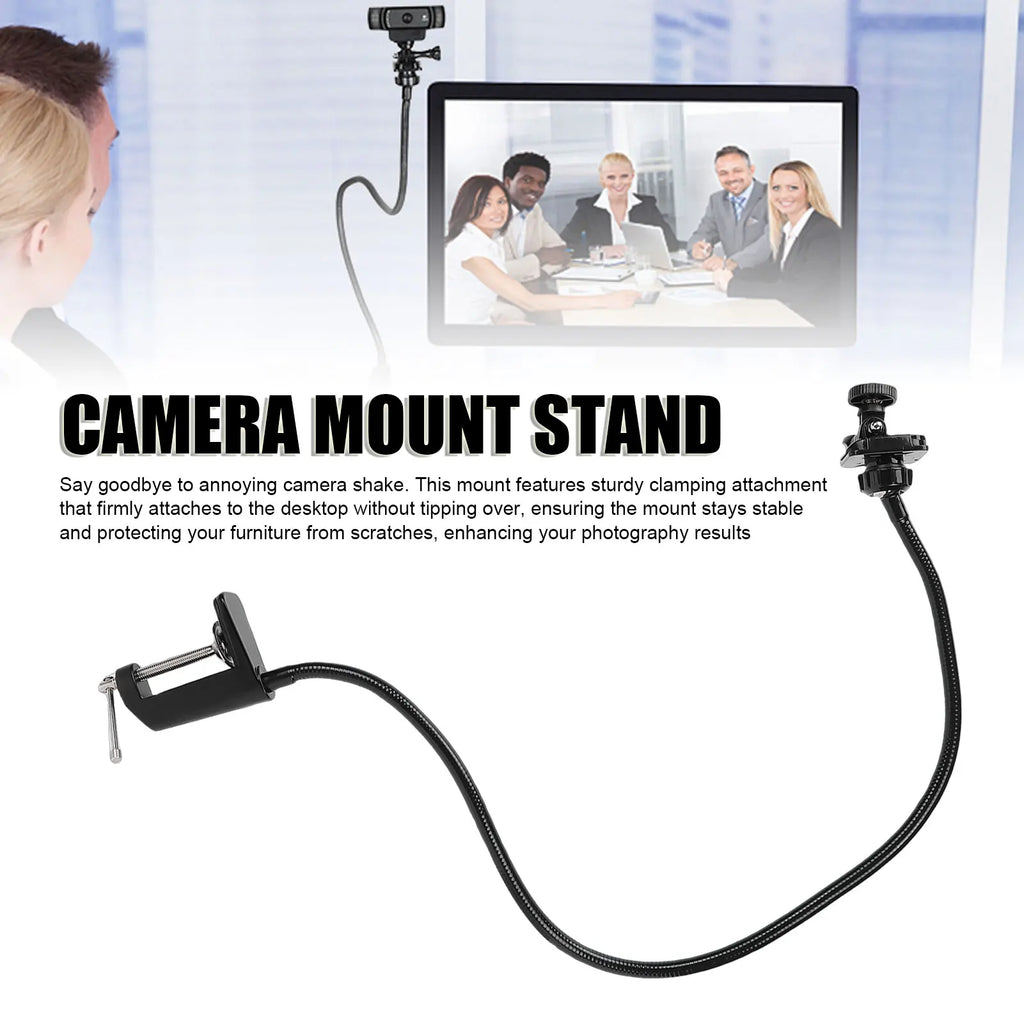 Flexible Gooseneck Webcam Stand – Desktop Mount for C920 C922 Webcam Desk Mount Qst
