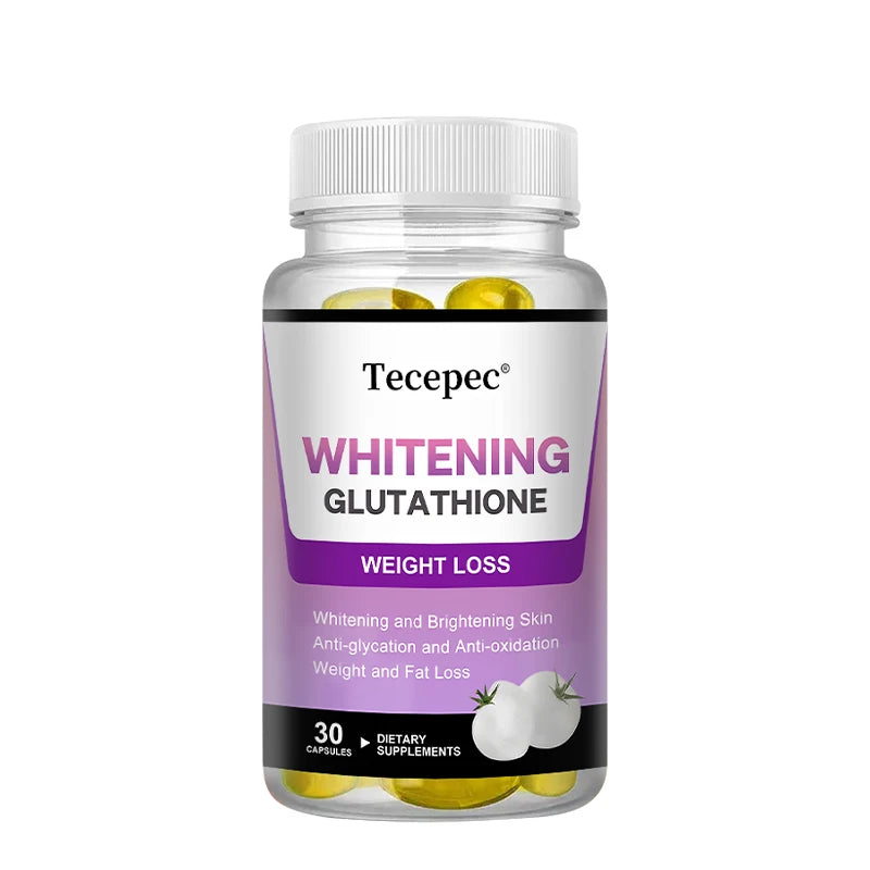 White Tomato Glutathione Capsules – Brightening Antioxidant Antioxidant Supplement Qst 30 count-1 bottle