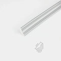Self-Adhesive PVC Wall Trim Skirting Strip – 1M Tile Edge Wall Trim Strip Qme Silver