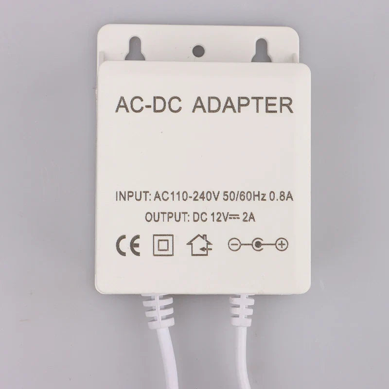 12V 2A CCTV Camera Power Supply Adapter – Waterproof Outdoor CCTV Power Adapter Qme