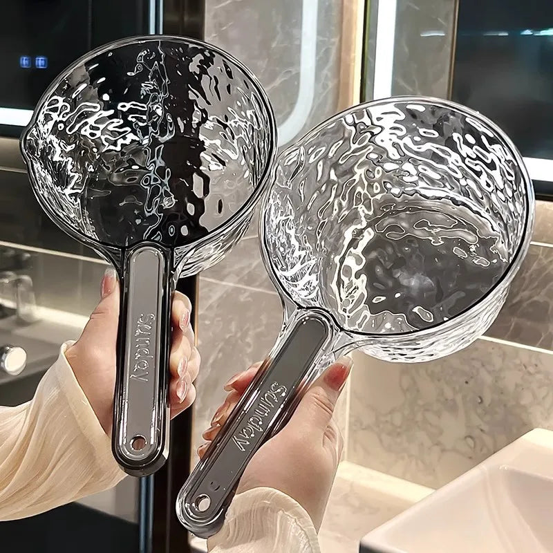 Extra Thick Long Handle Water Scoop – Large Capacity PP Plastic Kitchen Water Scoop Qme