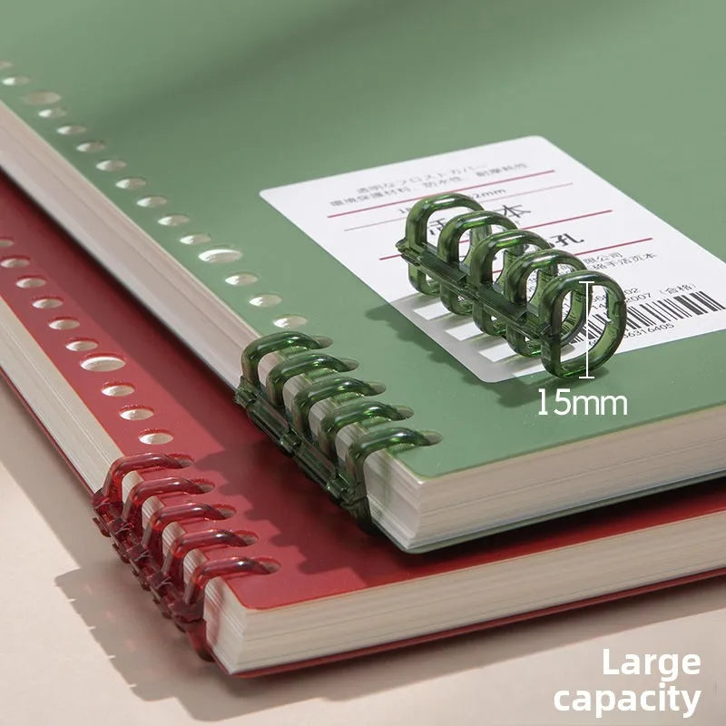 B5 Vintage Aesthetic Spiral Loose Leaf Notebook – 60 Sheets Spiral Loose Leaf Notebook Qme